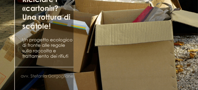 Riciclare i «cartoni»? Una rottura di scatole! Riciclare i «cartoni»? Una rottura di scatole!