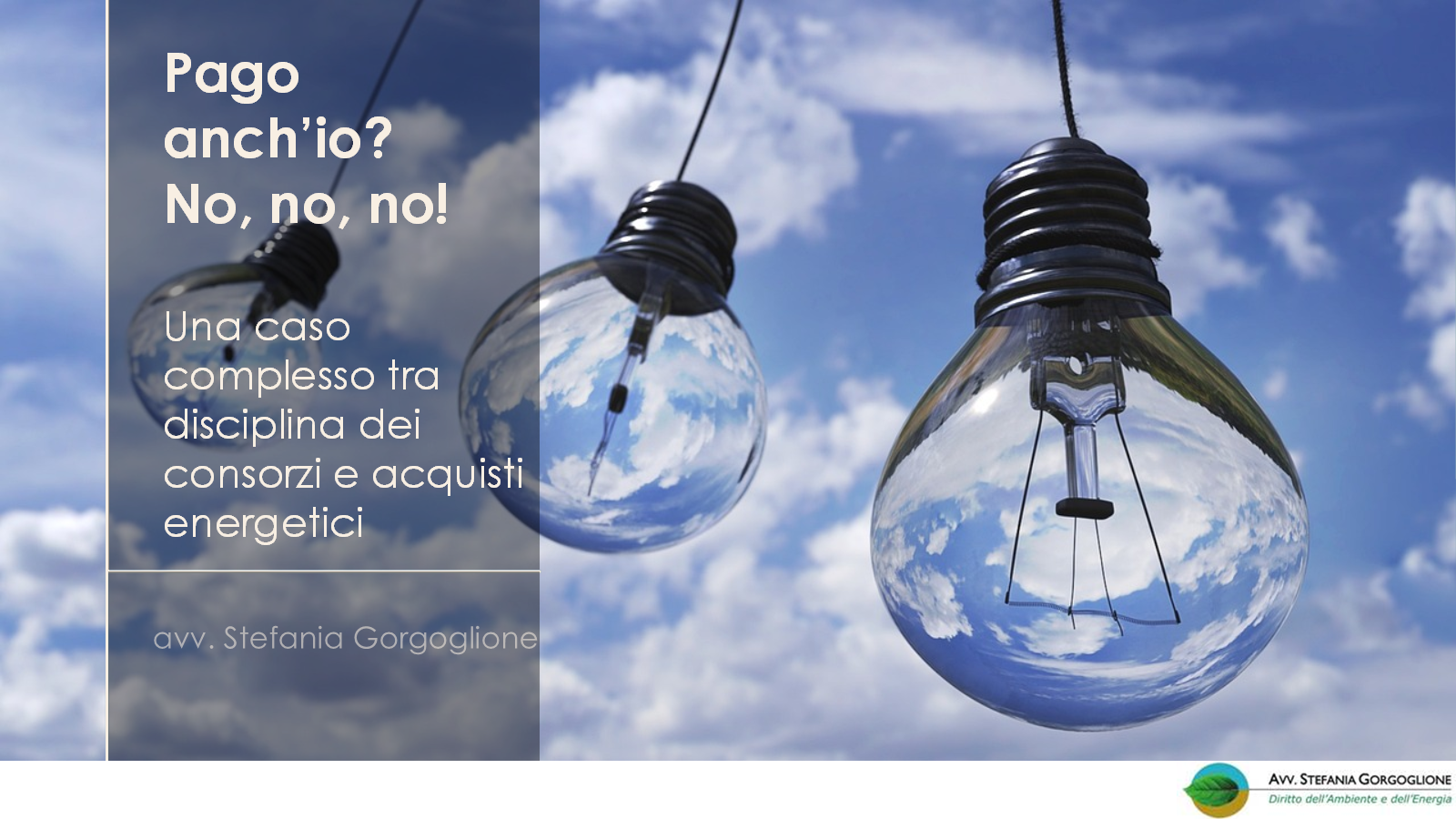 Pago anch'io? no, no, no!