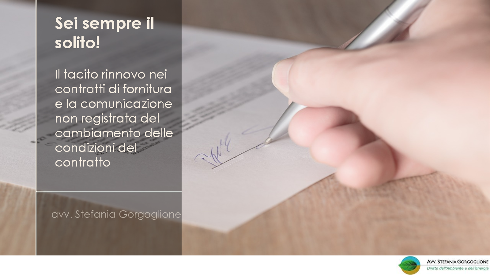Sei sempre il solito!